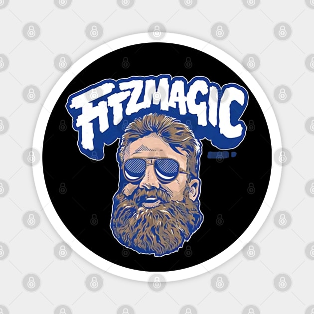 Ryan Fitzpatrick Fitzmagic Blue Magnet by Chunta_Design